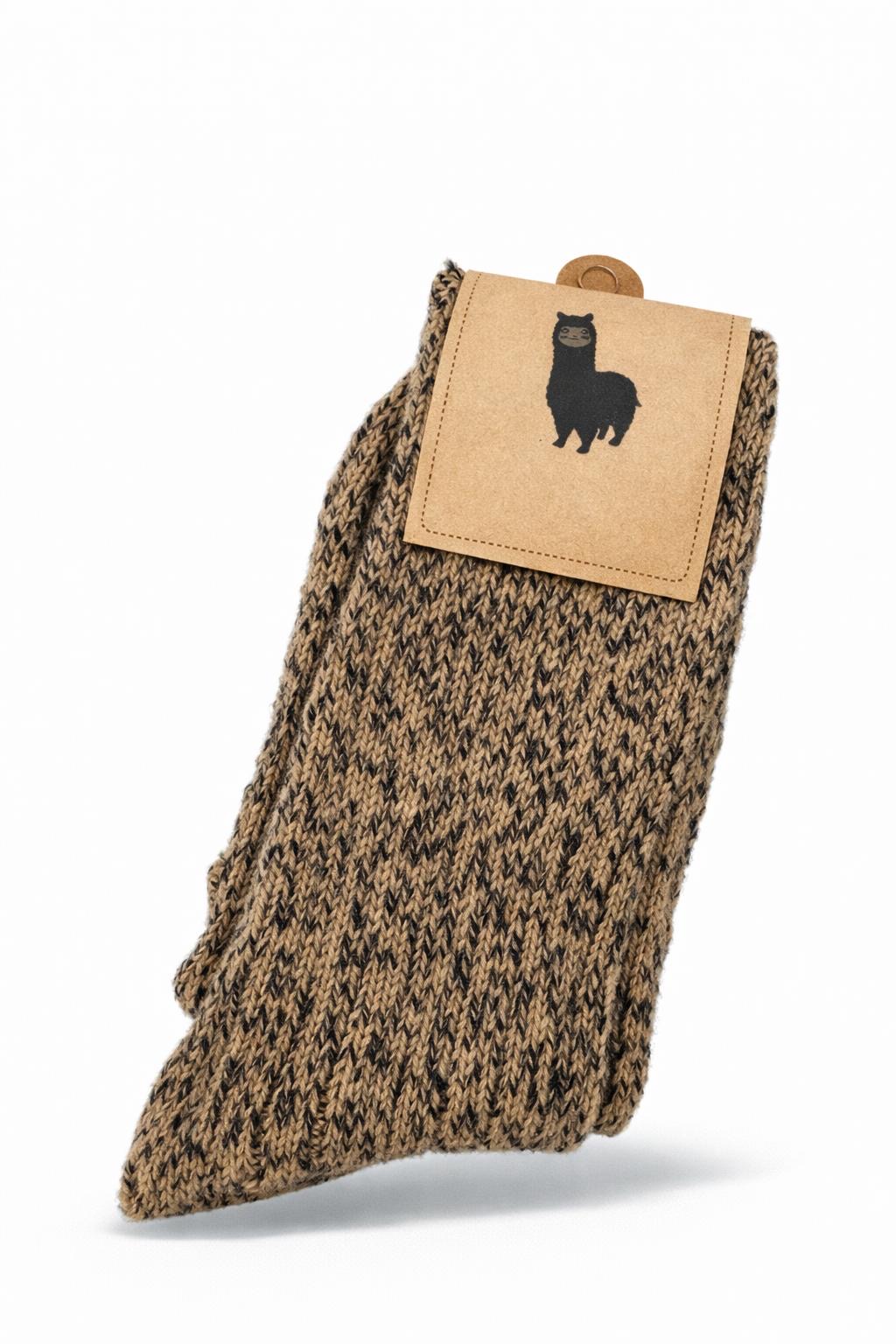 Ponožky alpaca teplé melír