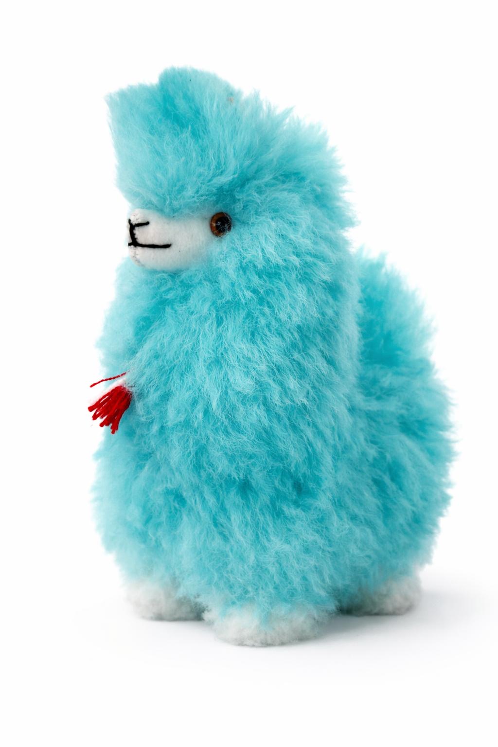 Lamička z vlny baby alpaky 18 cm