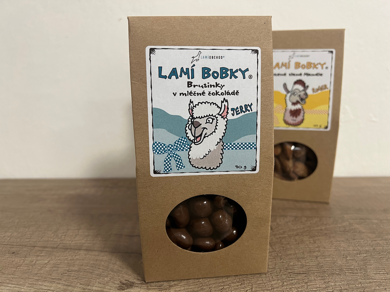 Lamí bobky Brusinky v mléčné čokoládě JERRY 90g